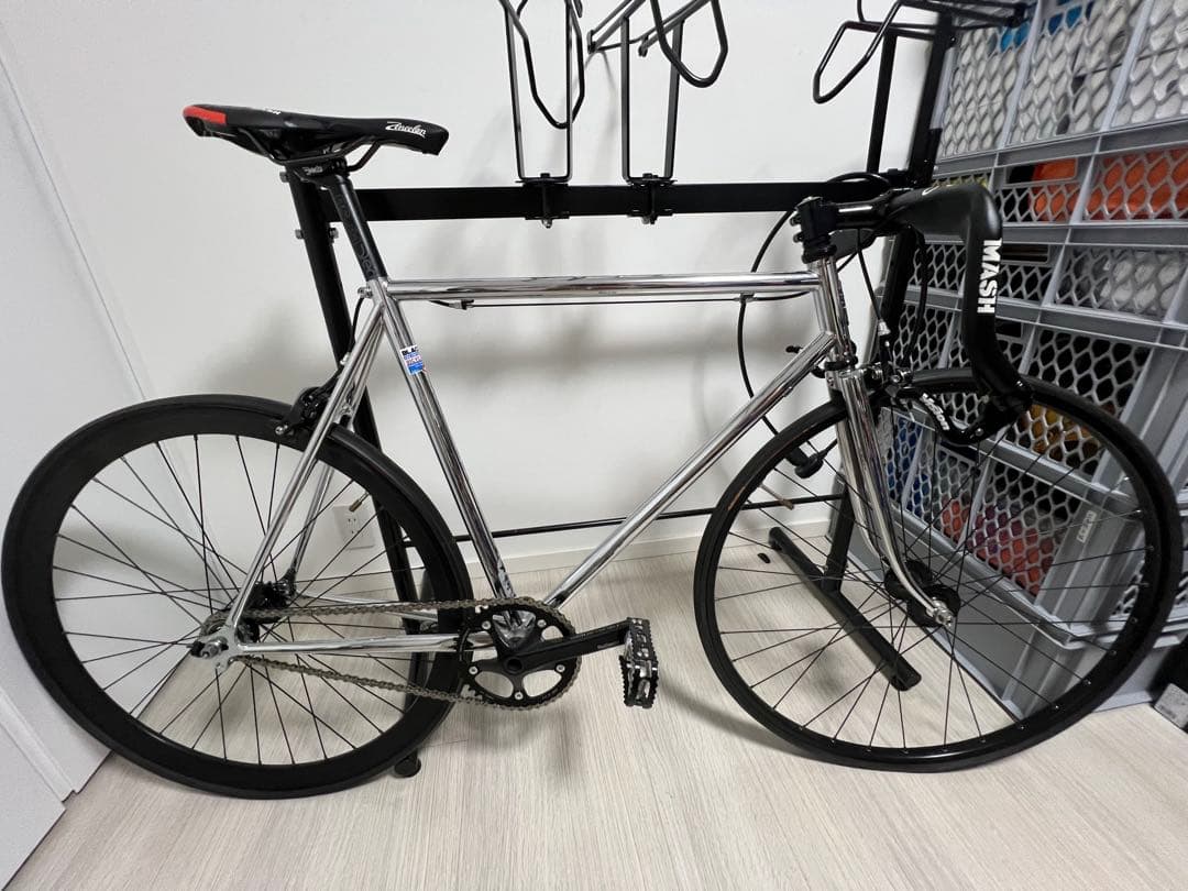 クロモリ　mashカスタム　スティールエラ完成車