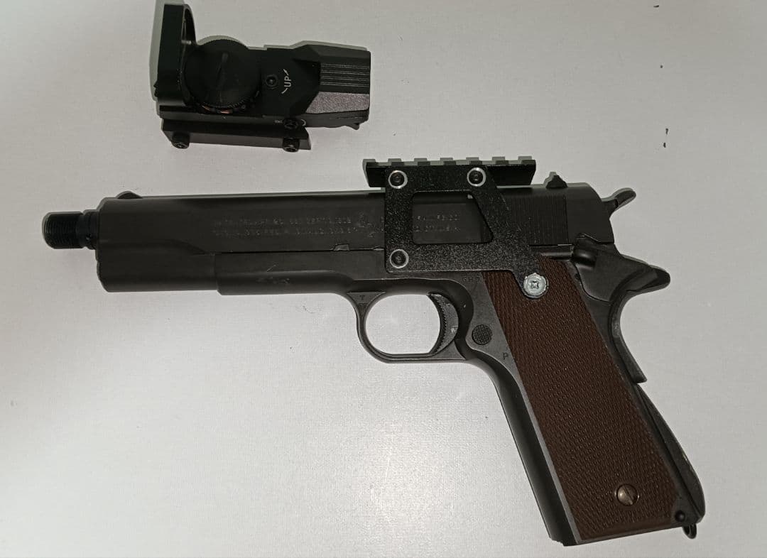 東京マルイ ガバメント ガスブロ PDIロングバレル ドットサイト 予備マグ