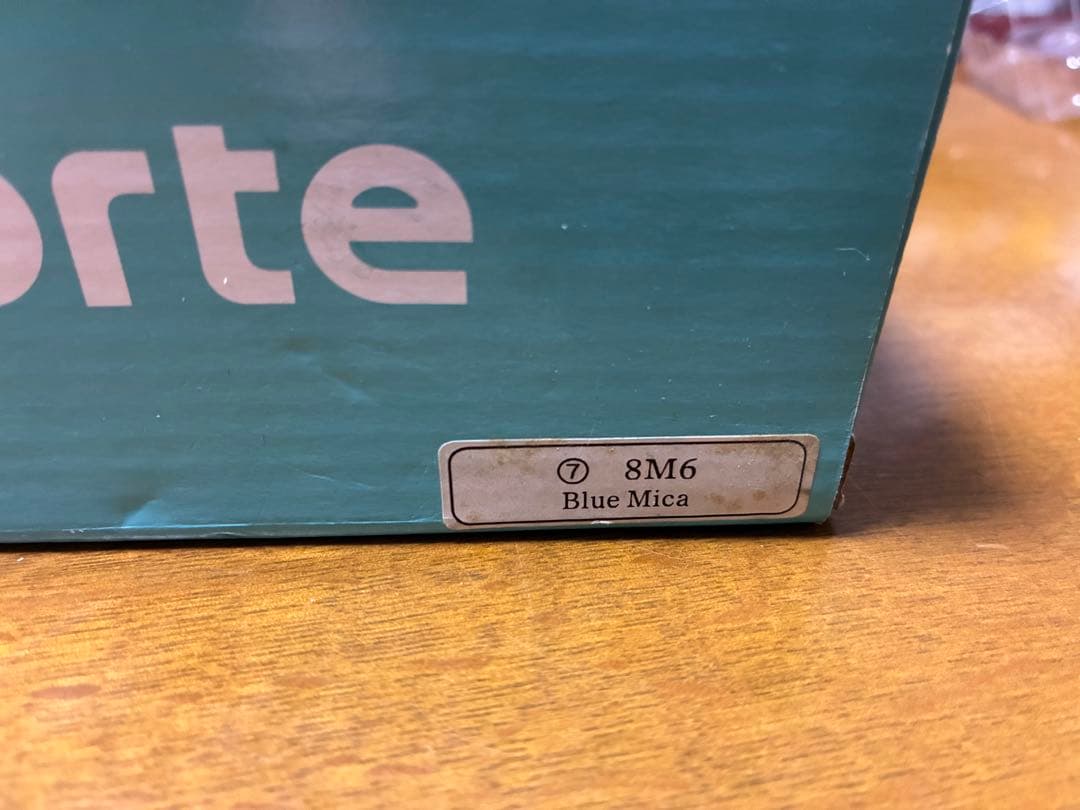 トヨタ ポルテ 初期型 カラーサンプル ミニカー ブルー 1/30