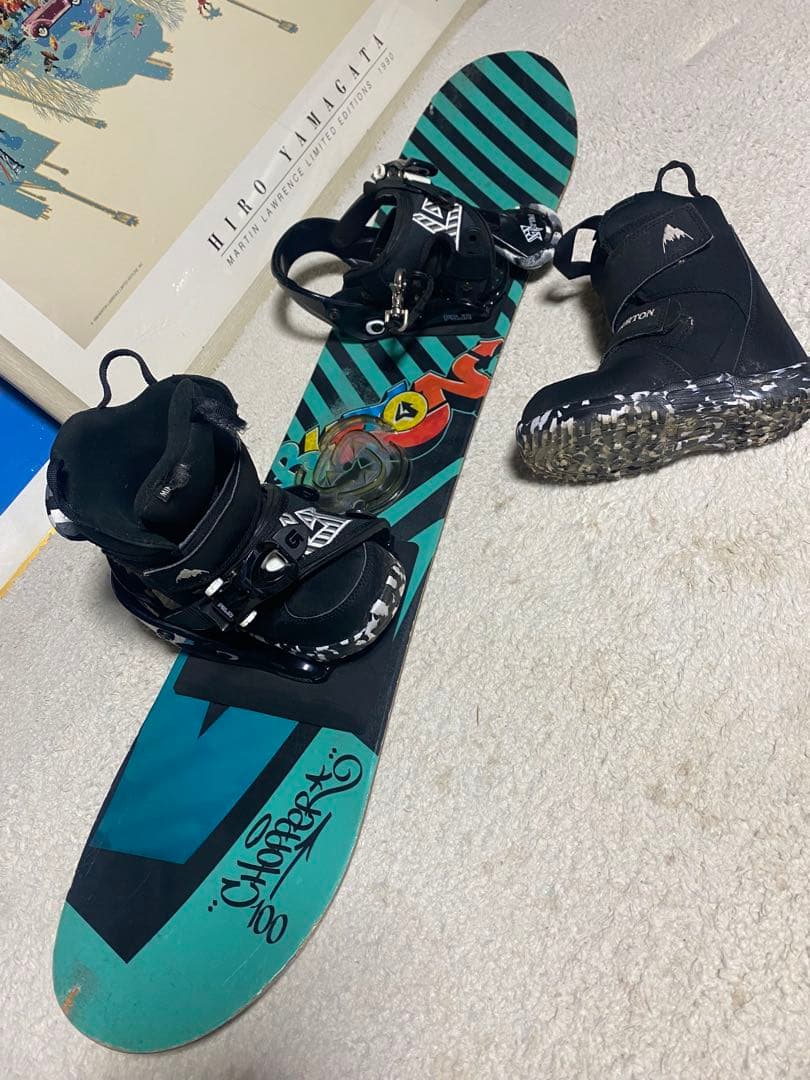 BURTON CHOPPER 100子供用板＋バインディングブーツ18.5cm
