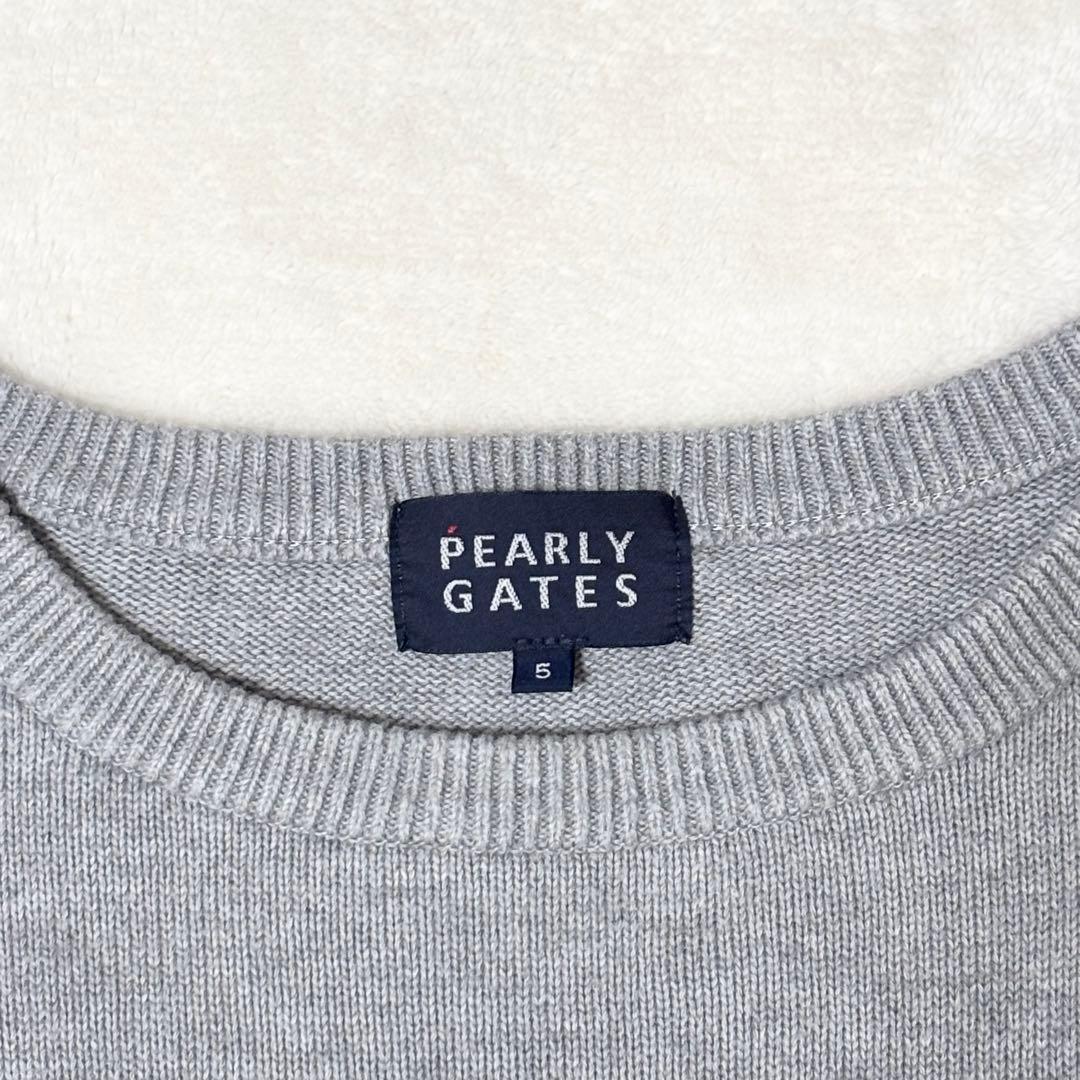 【新品】PEARLY GATES パーリーゲイツ　クルーネックセーター　サイズ5