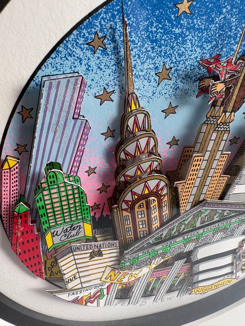 【極美品・COA付】チャールズ・ファジーノ「Around New York」