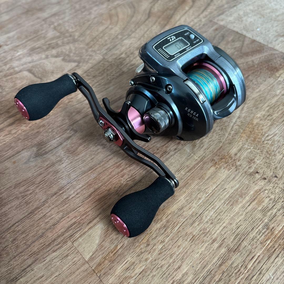ダイワ　ラ紅牙 ICS　カウンター付き　リール　舟　船釣り　タイラバ　ジギング
