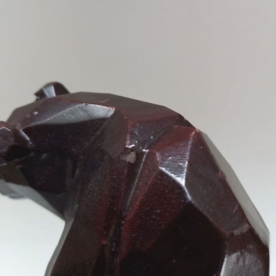 木彫りの熊　民芸　北海道土産　熊の置物　カット彫り　八雲