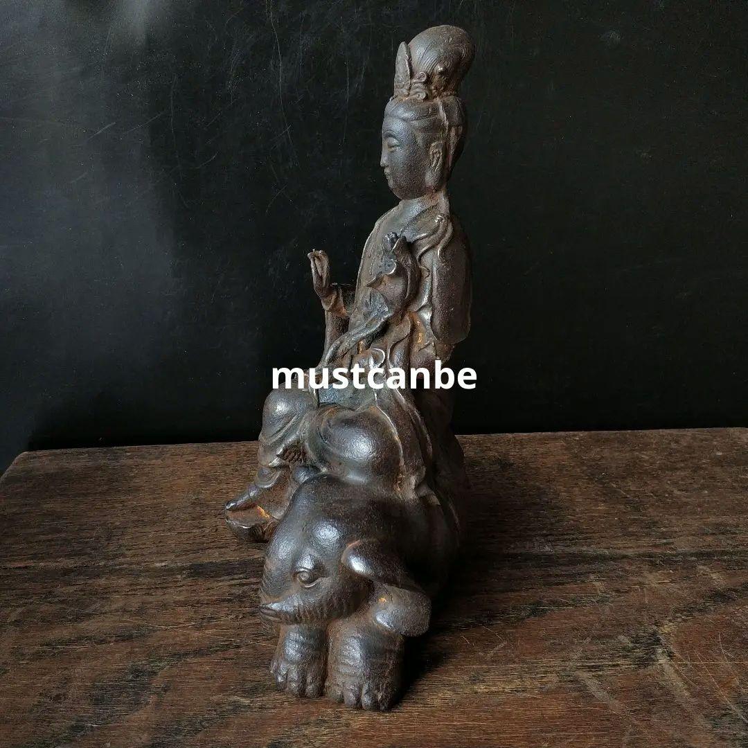 鉄器 鉄仏像 神像 鉄観音 普賢菩薩観音像 仏像 菩薩像 鎮宅 辟邪 招財 置物