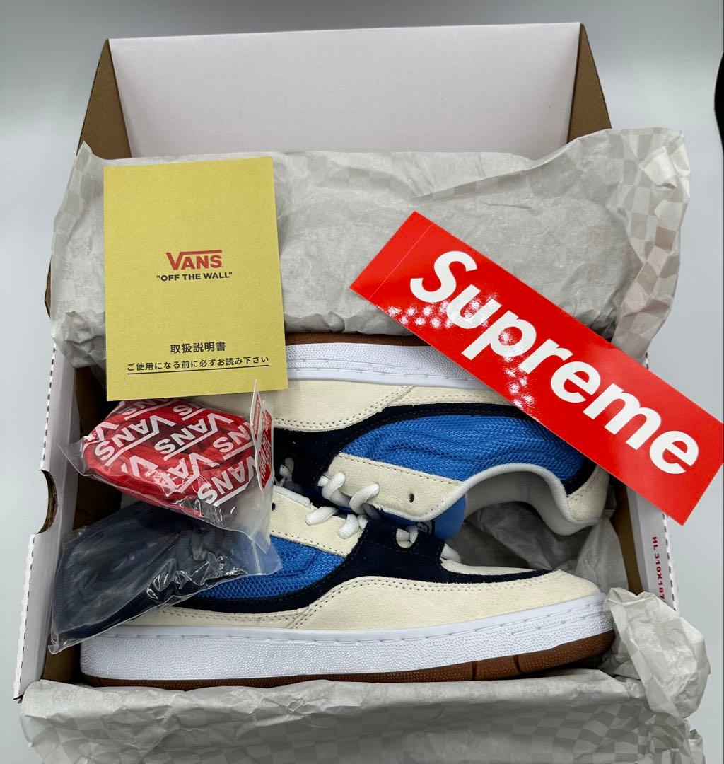Supreme × Vans Speed \"Blue\" 27cm