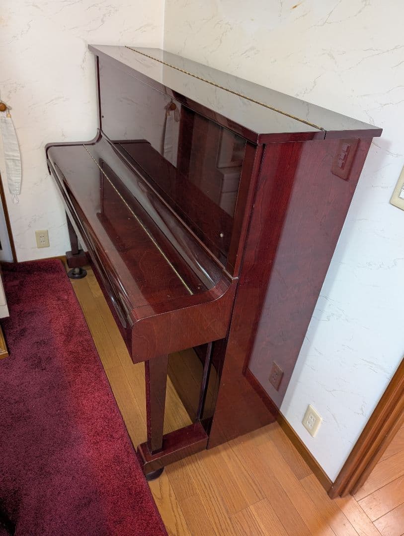 DIAPASON アップライトピアノ ダークブラウン(マホガニ色) 椅子付き