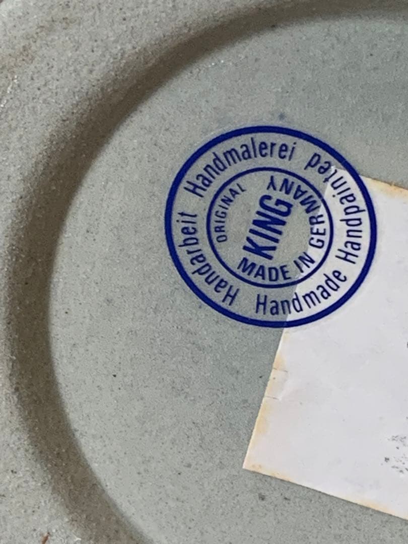 ドイツ製 陶器の角型ジョッキ