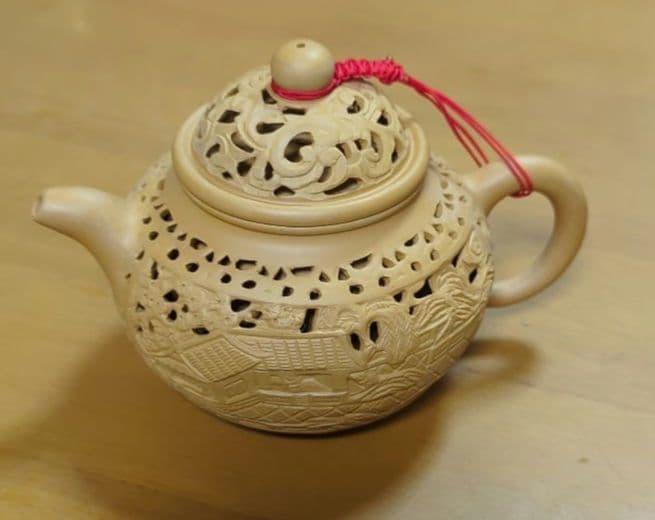 怪王浮雕 古美術 中国 急須 湯呑み9点セット伝統的な茶器セット 急須と茶碗付き