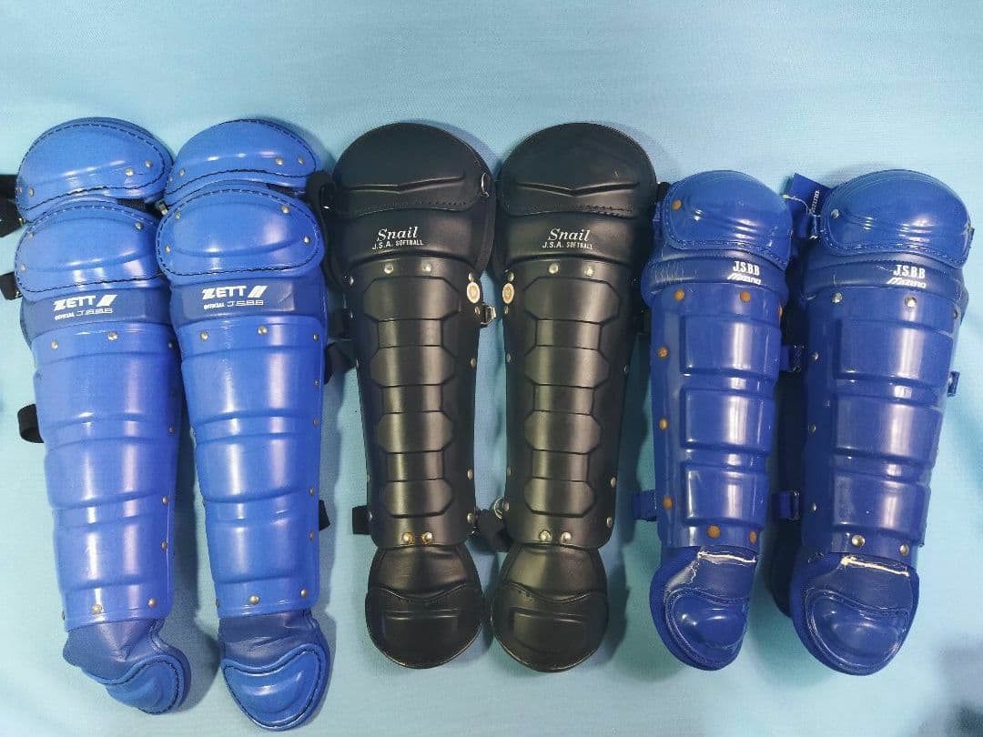 キャッチャーレガース　3点まとめセット　J.S.B.B ZETT snail