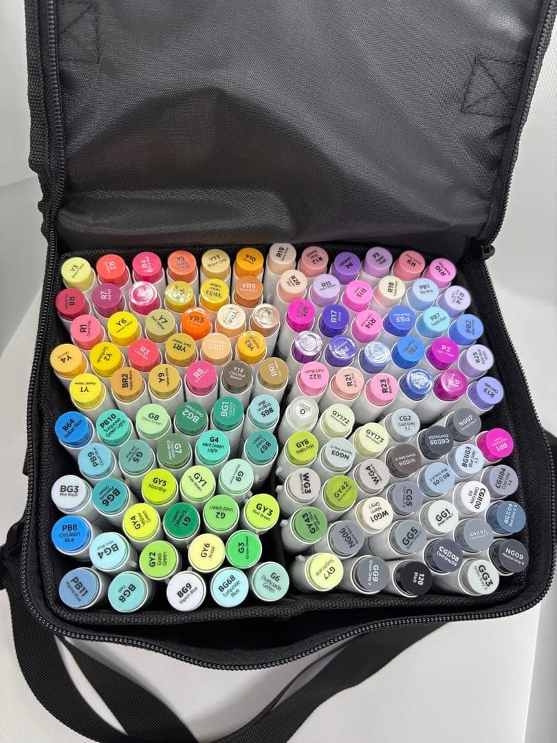 ohuhu アートマーカー 細字、筆 120色121本 honoluluB