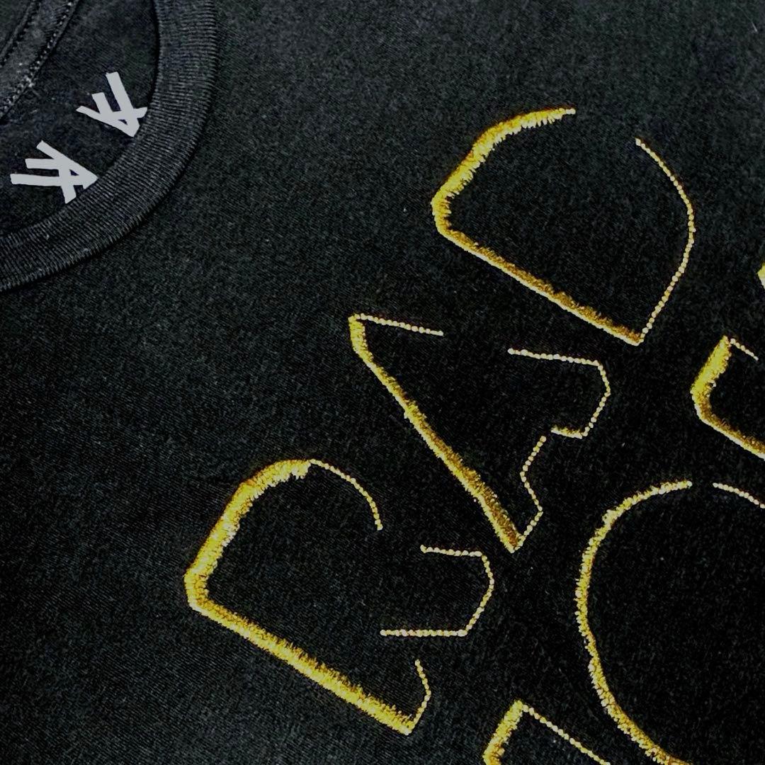 刺繍 RADIOHEAD レディオヘッド ゴールドししゅうTシャツ 黒 S