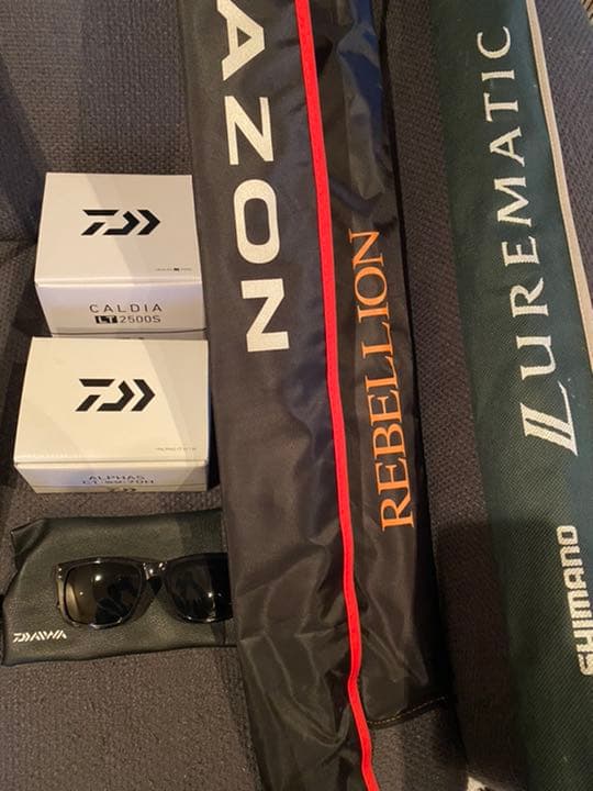 バス釣り　セット　スピニング　ベイト　ルアー　タモ　初心者　ダイワ