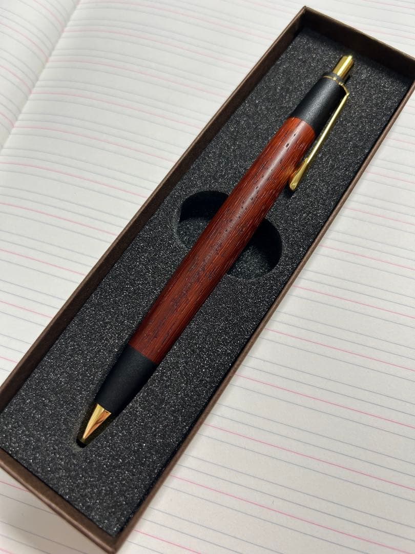 紅紫檀 シャーペン 0.5 真鍮 木製 ボナンペン