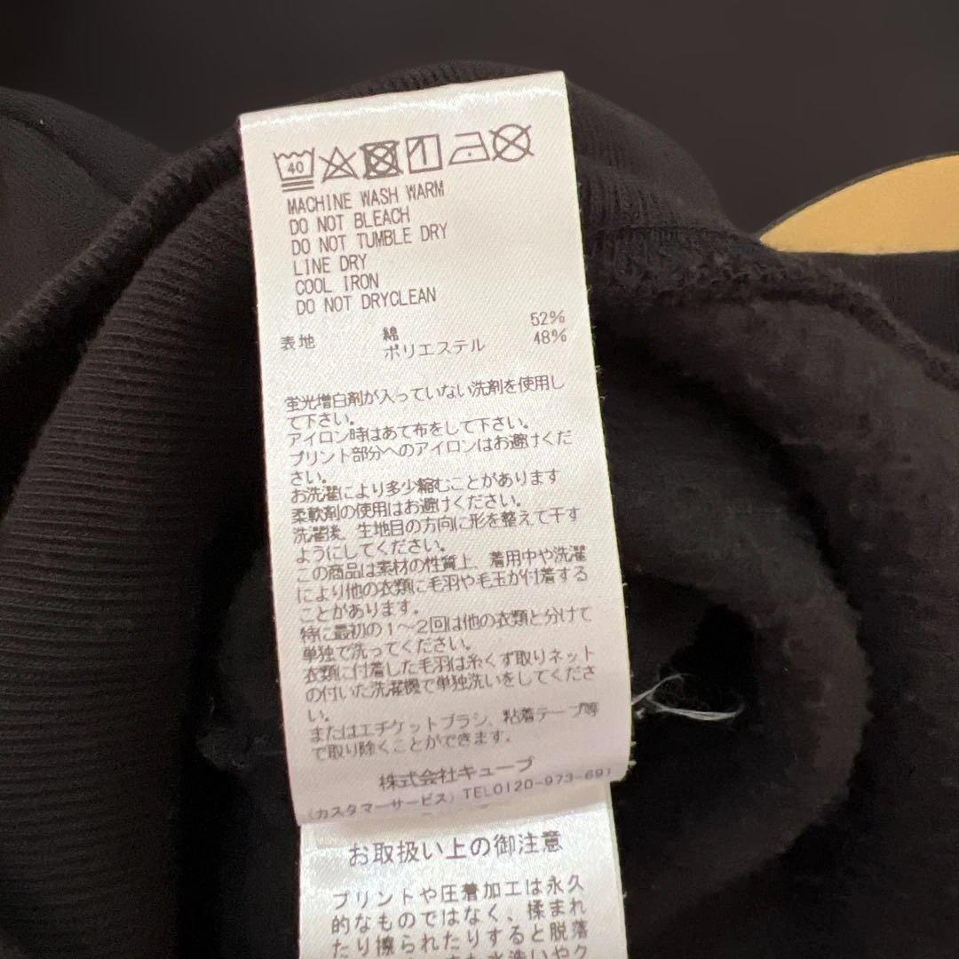 マーク＆ロナ　tweety フーディスウェット起毛　ブラック