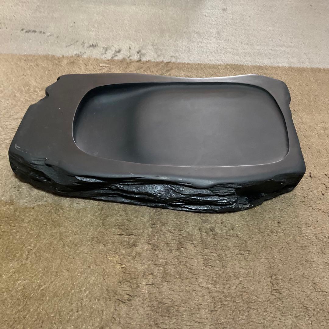 【雨畑真石】大型硯 景色良好 貴重品