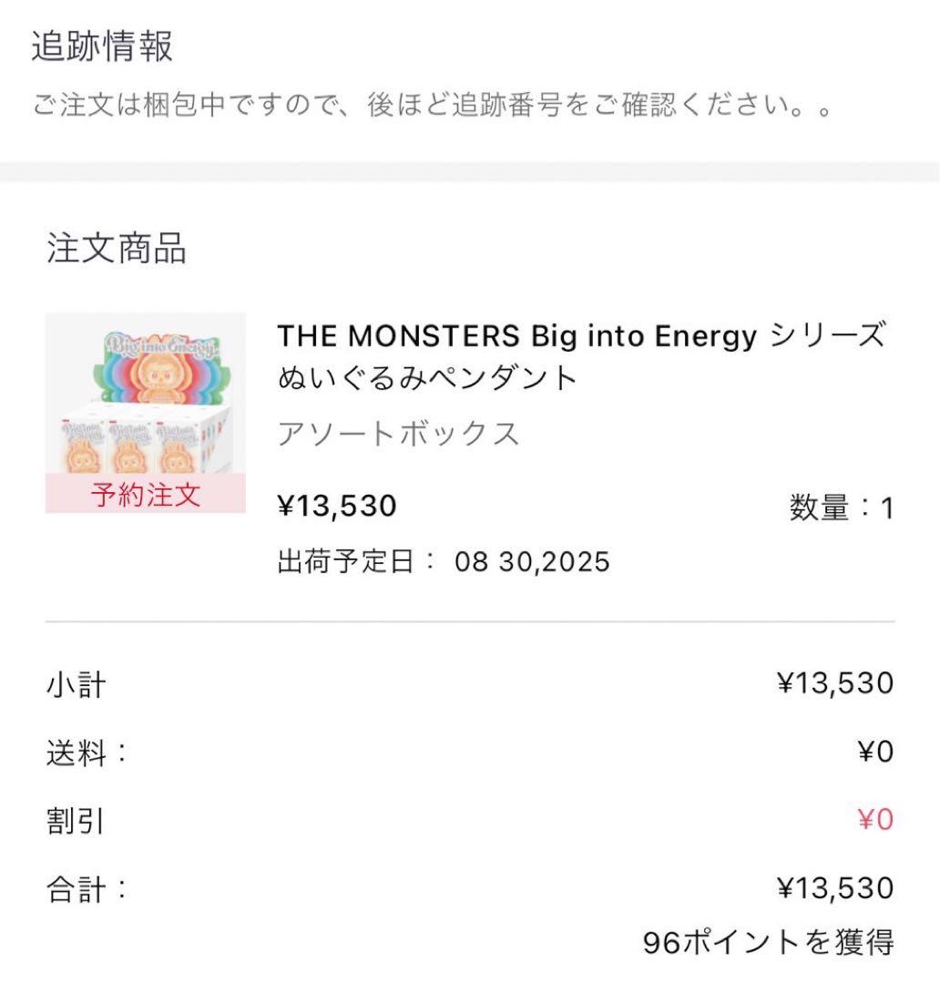 THE MONSTERS BigintoEnergy ラブブ　ID シークレット