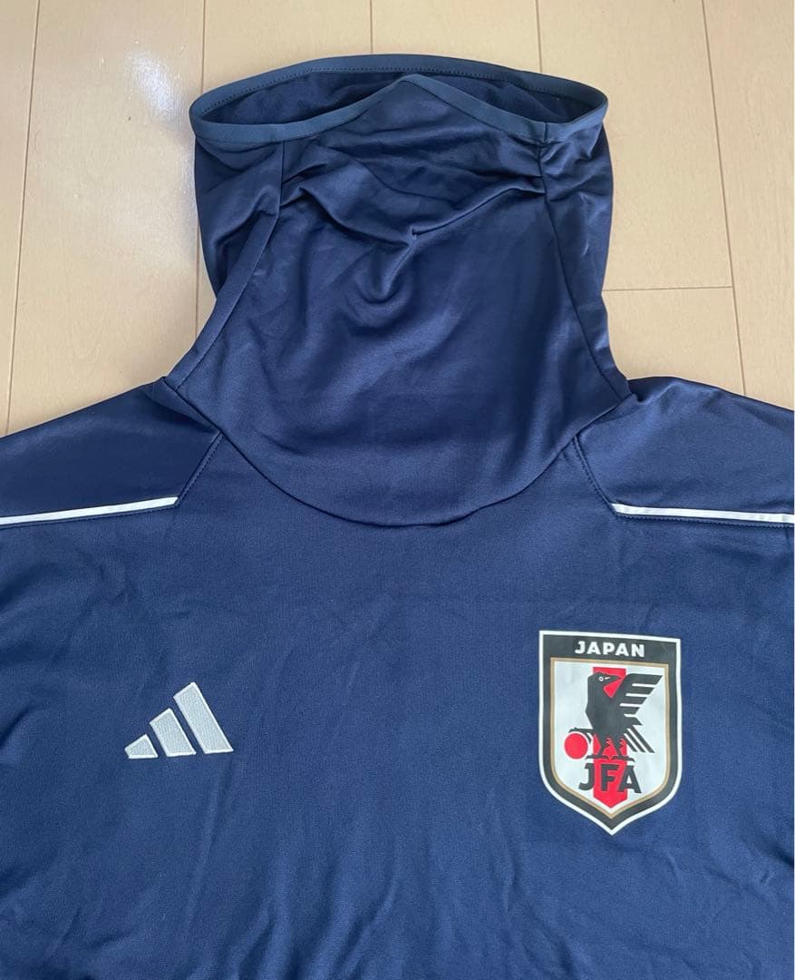 adidasアディダス JFA日本代表 フード付きジャージ ネイビー3XLサイズ