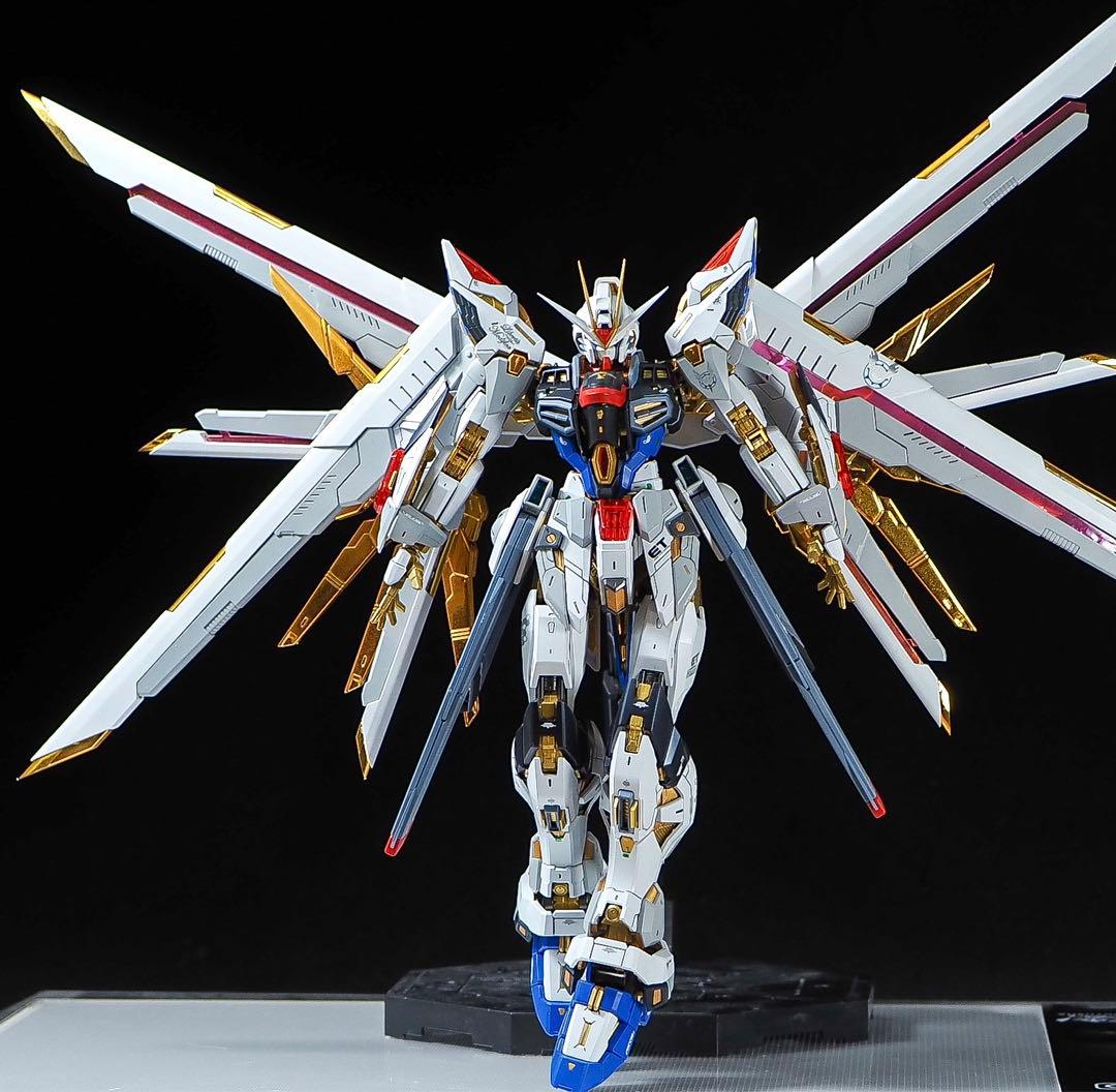MGEX ストライクフリーダムガンダム　全塗装　完成品　筋彫り　塗り分け