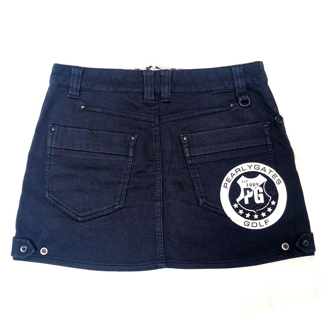 PEARLY GATES パーリーゲイツ ゴルフ スカート ミニ 濃紺 M相当