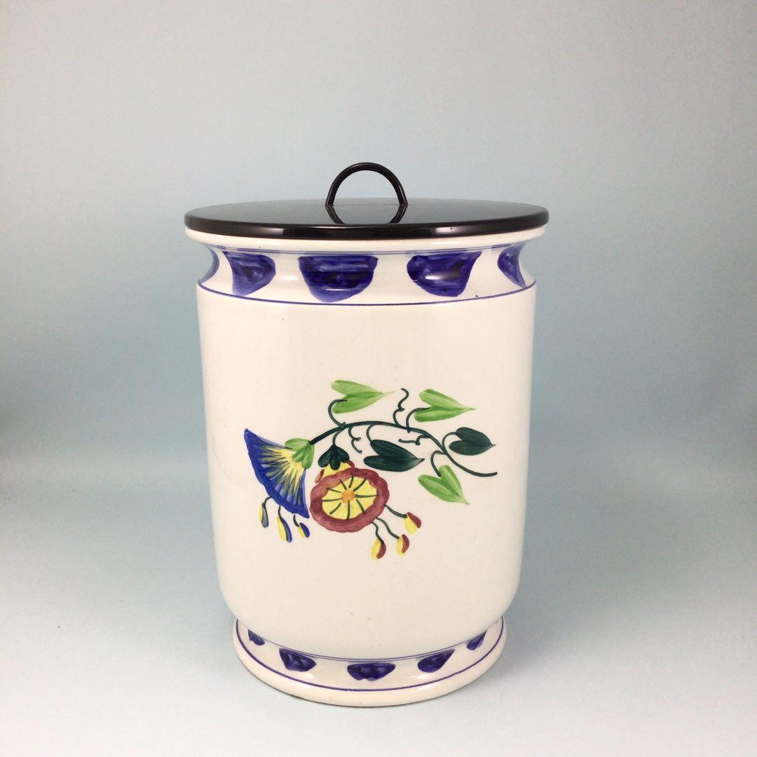 新紅毛水指　塗蓋　即中斎在判・箱　表千家家元　和蘭陀焼　茶道具