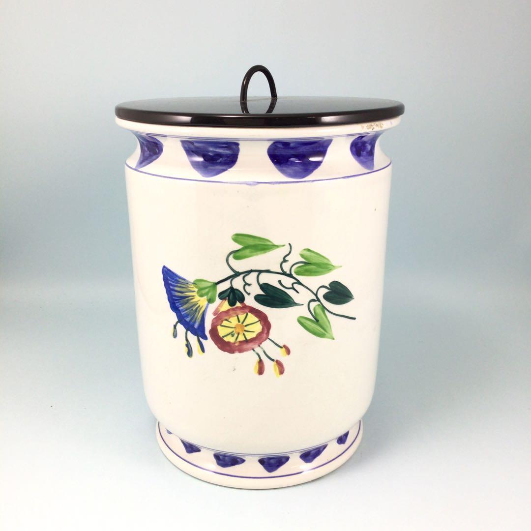 新紅毛水指　塗蓋　即中斎在判・箱　表千家家元　和蘭陀焼　茶道具