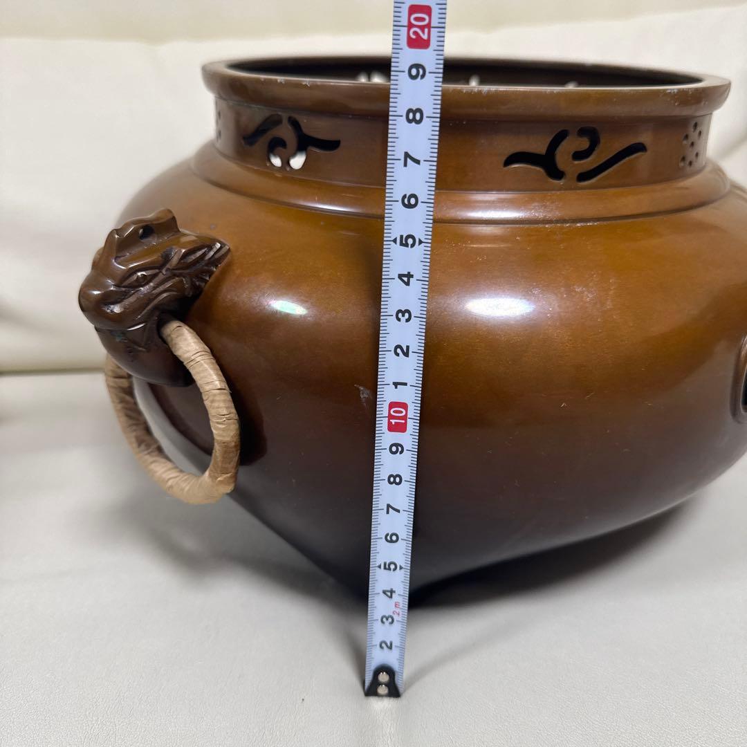 唐銅 鬼面風炉 鋳物 茶道 伝統工芸品
