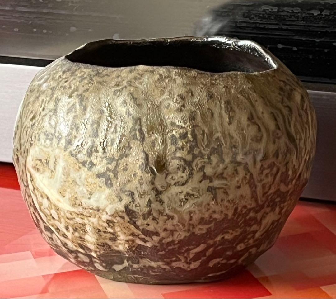 古い朝鮮唐津 ？抹茶茶碗? 香炉？　箱付き