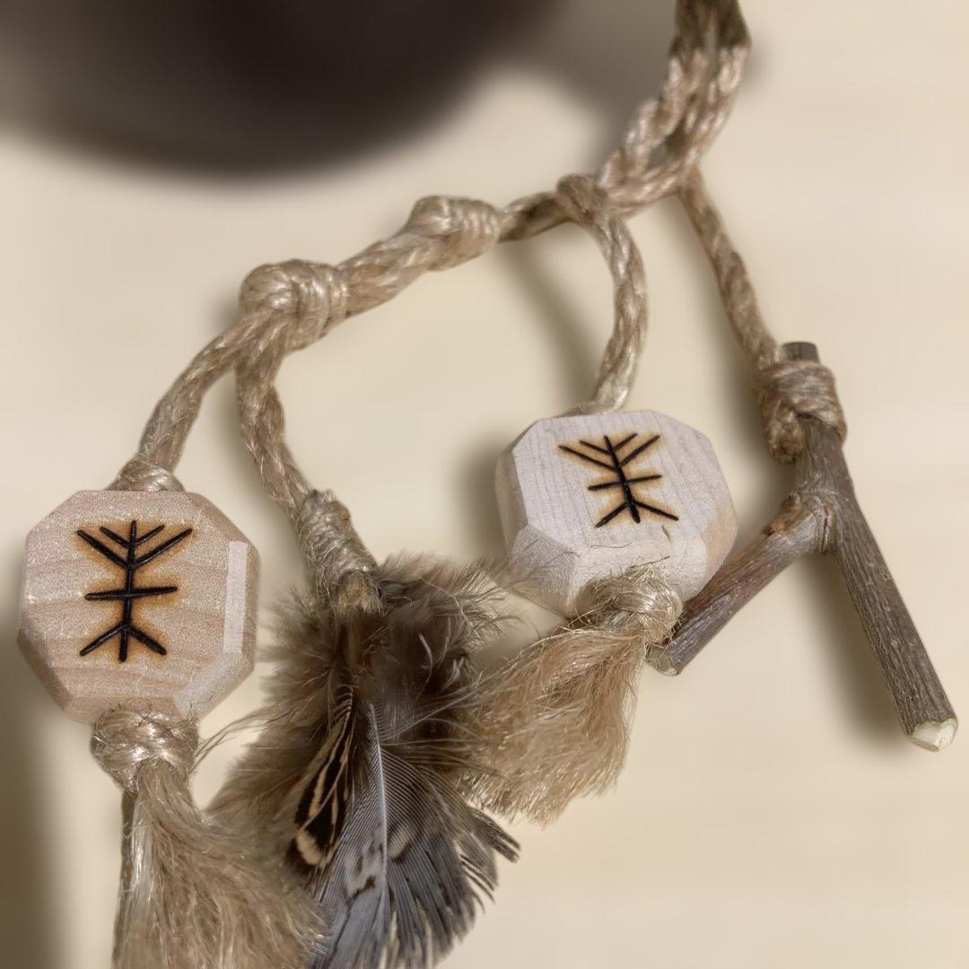 【新品】　ソウルオブシベリア　シャーマン Ⅱ 羽根　ペンダント NO.3304