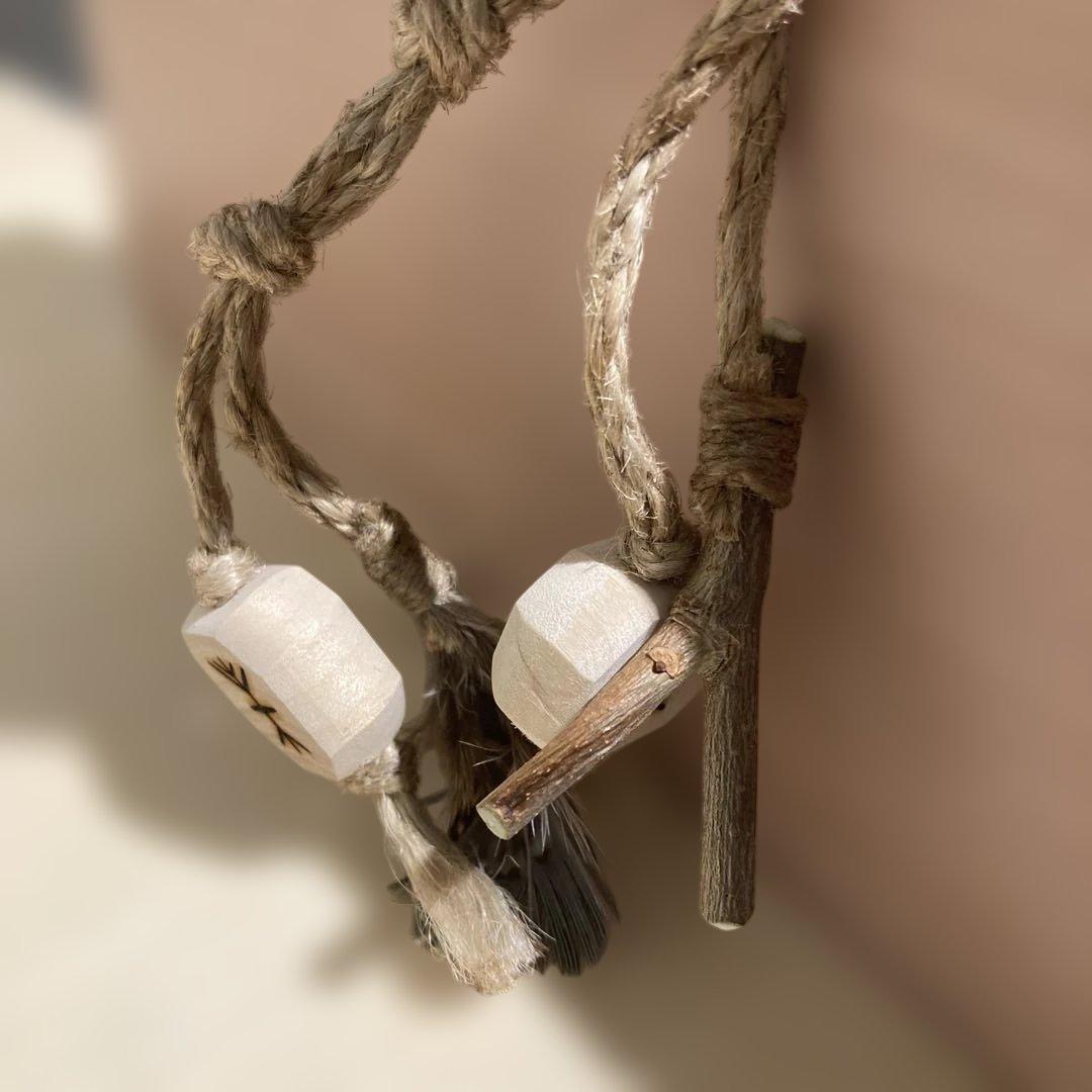 【新品】　ソウルオブシベリア　シャーマン Ⅱ 羽根　ペンダント NO.3304