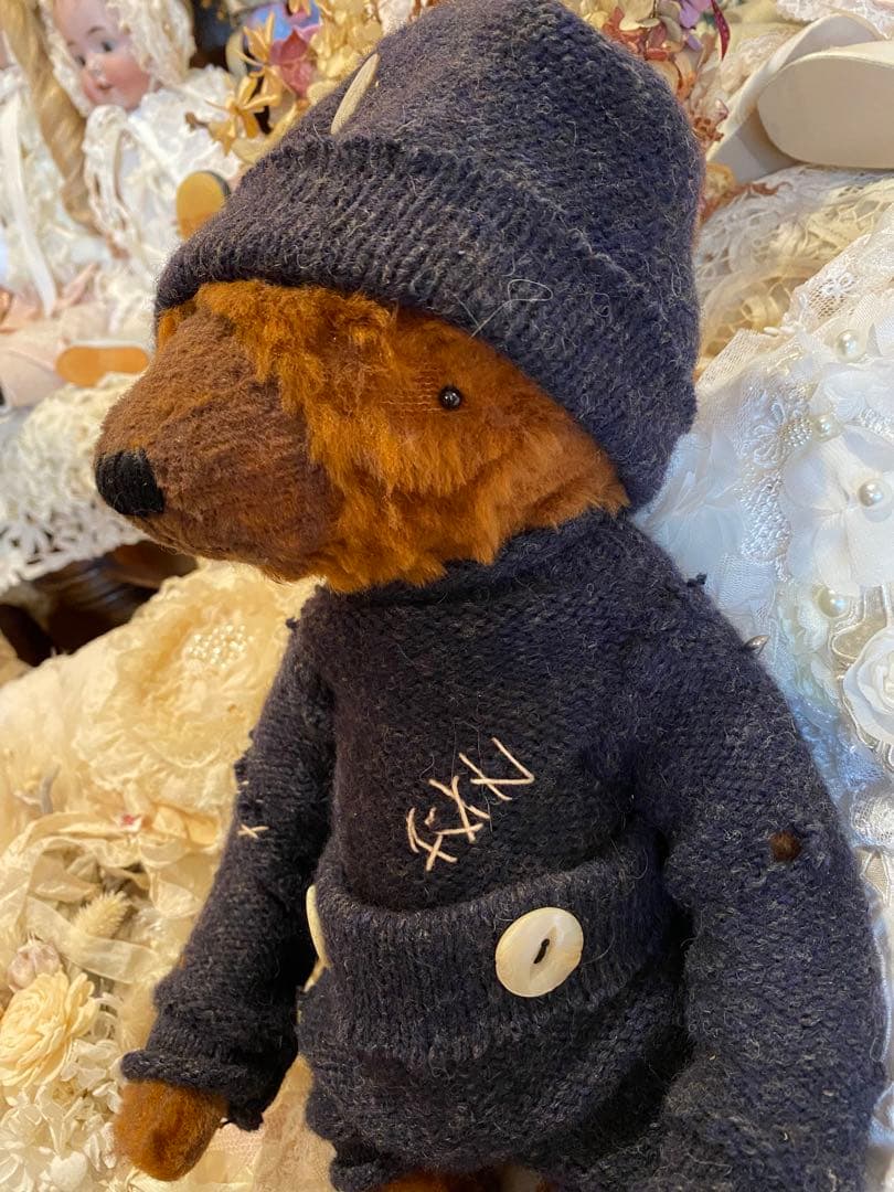 海外作家ベア　Jamie Bear テディベア　ヴィンテージ風❤️