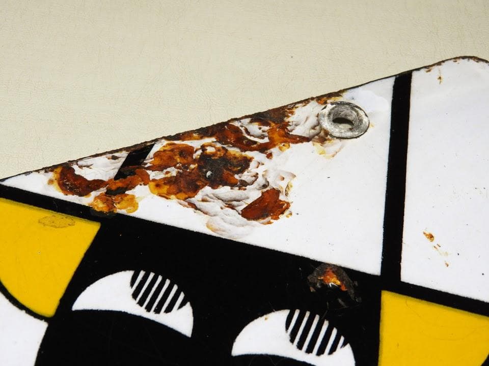 ●元祖 くろんぼ カルピス 琺瑯看板 両面 初恋の味 滋強飲料 昭和時代物 本物