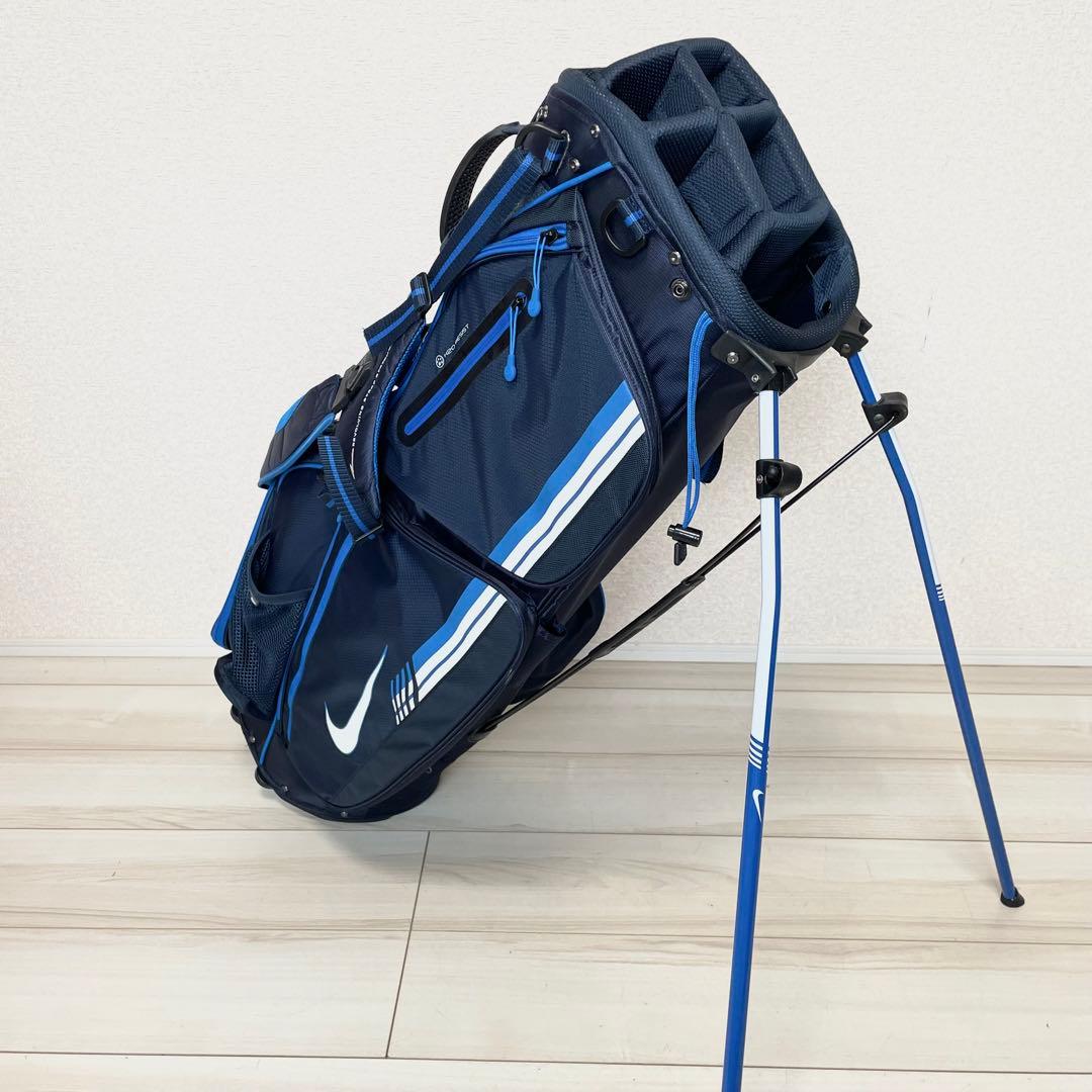 【美品】ナイキ ゴルフ スタンド　キャディバッグ BG0287 ネイビー