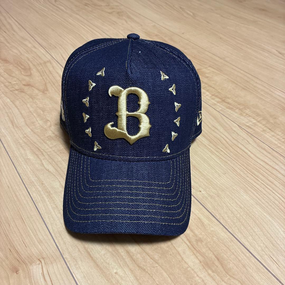 Bロゴ デニムキャップ