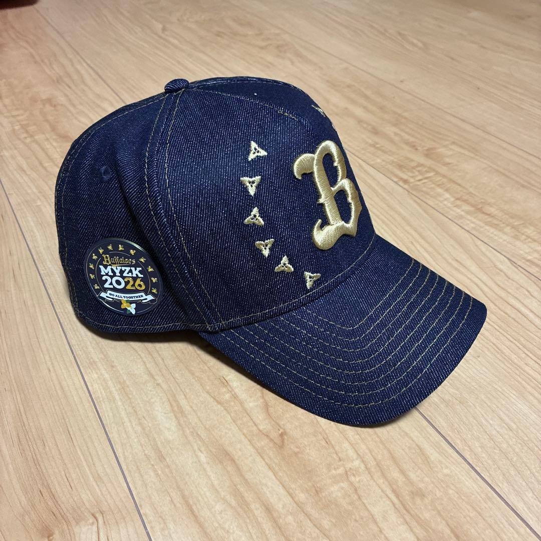 Bロゴ デニムキャップ