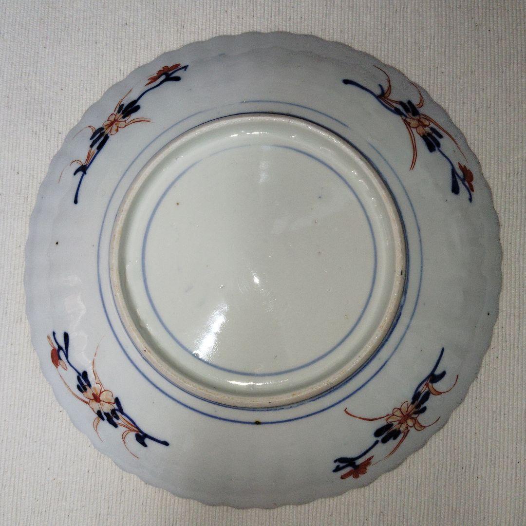 アンティークプレート　古伊万里皿　かわいい柄です　裏もていねい　ペアの残りかも