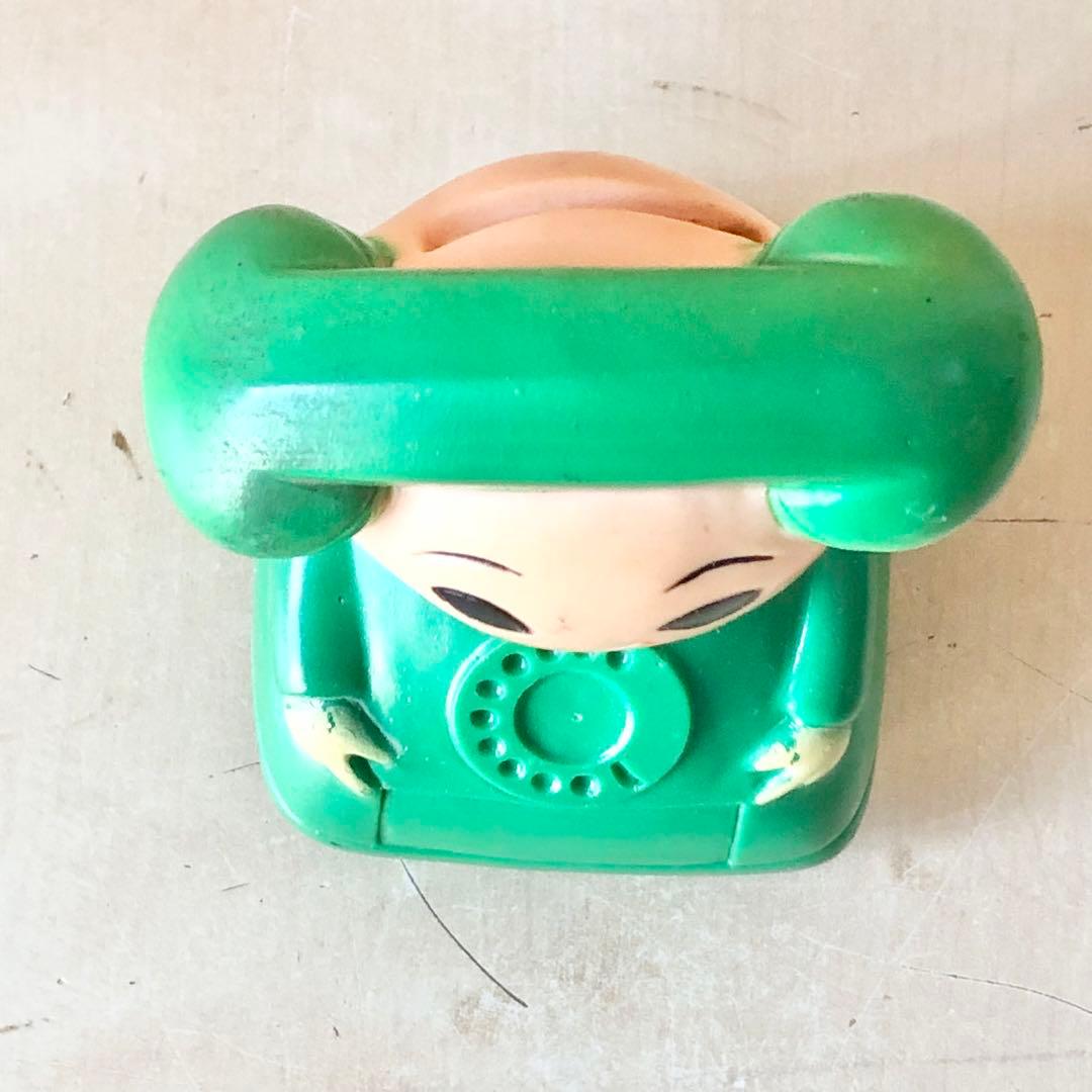 レトロ 日本電信電話公社 ベルコちゃん ソフビ貯金箱