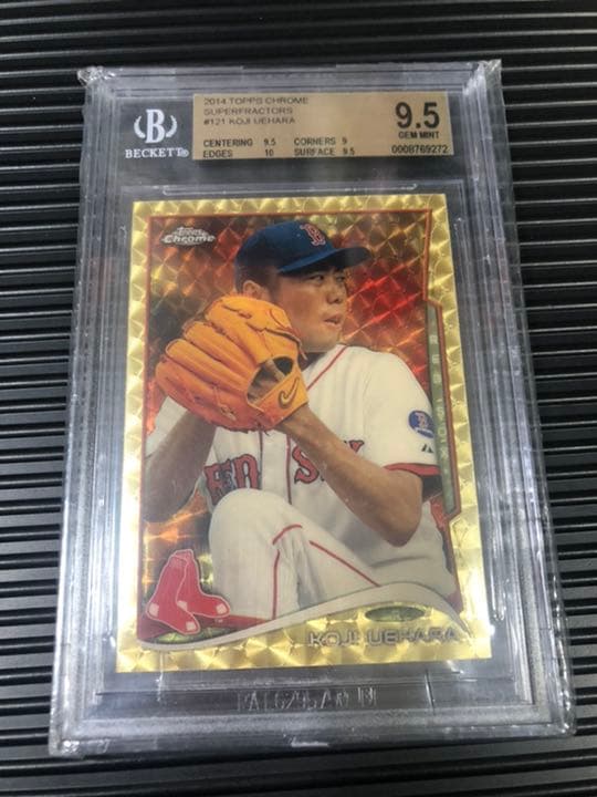 topps chrome 2014 上原浩治 1/1 superfractors