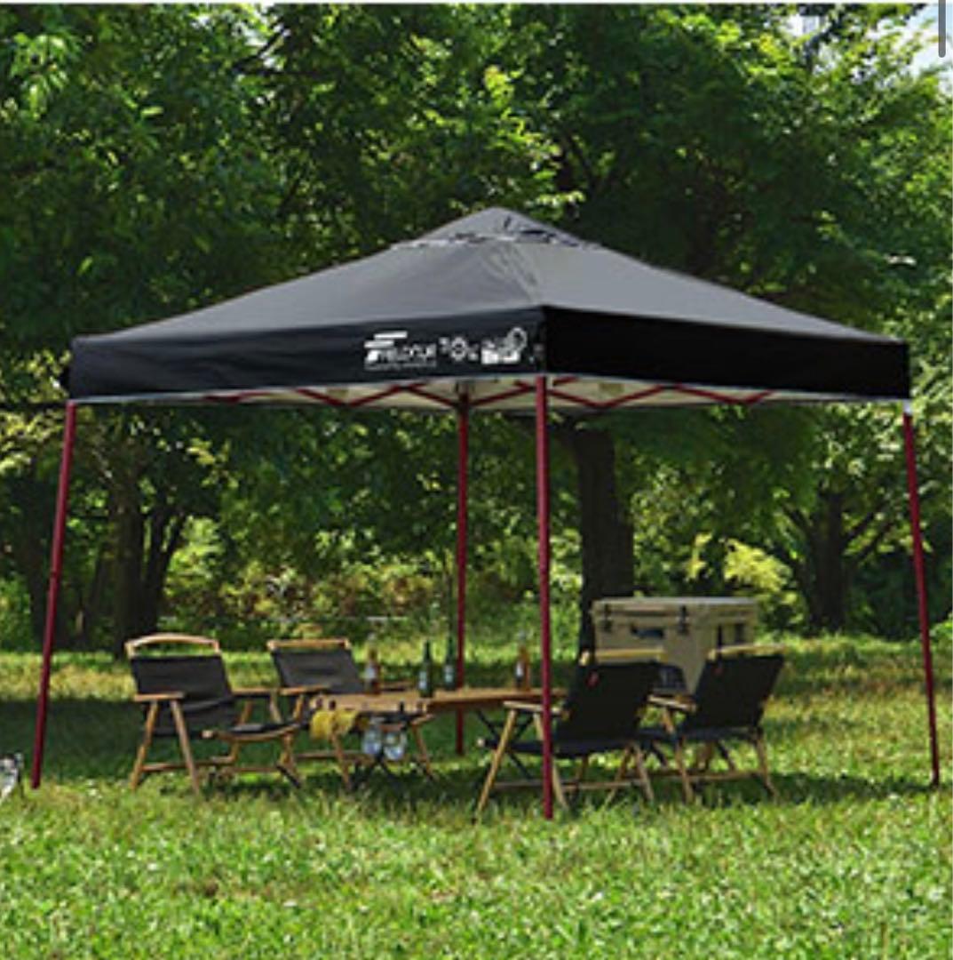 Chorus 　フィールドア　タープテント　ブラック　2.5×2.5m