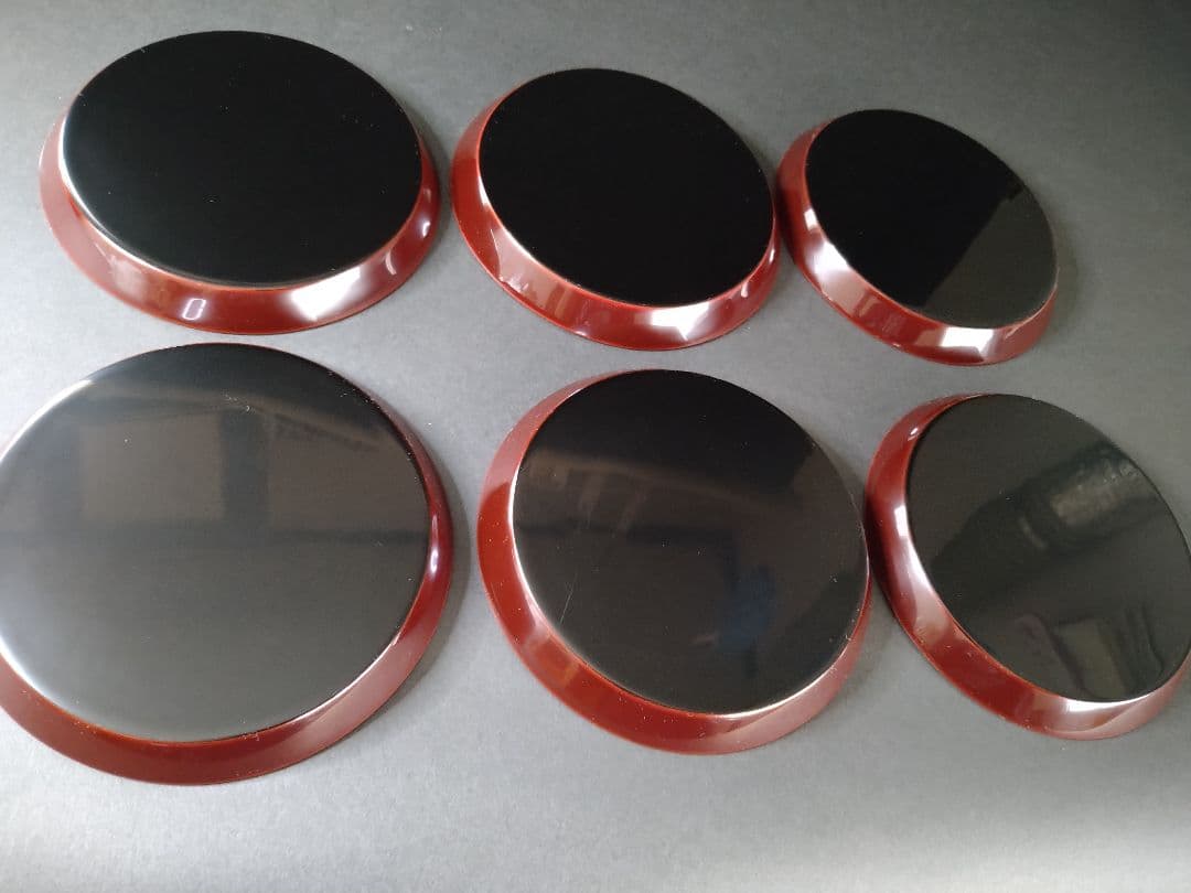 輪島塗沈金「多用皿6枚組」