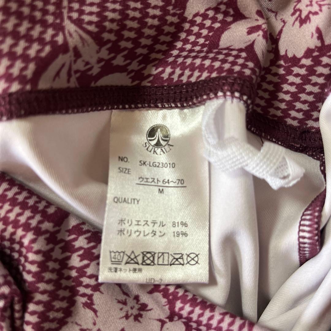 スカーラ　チェックブラトップ＆レギンス　ベリーM