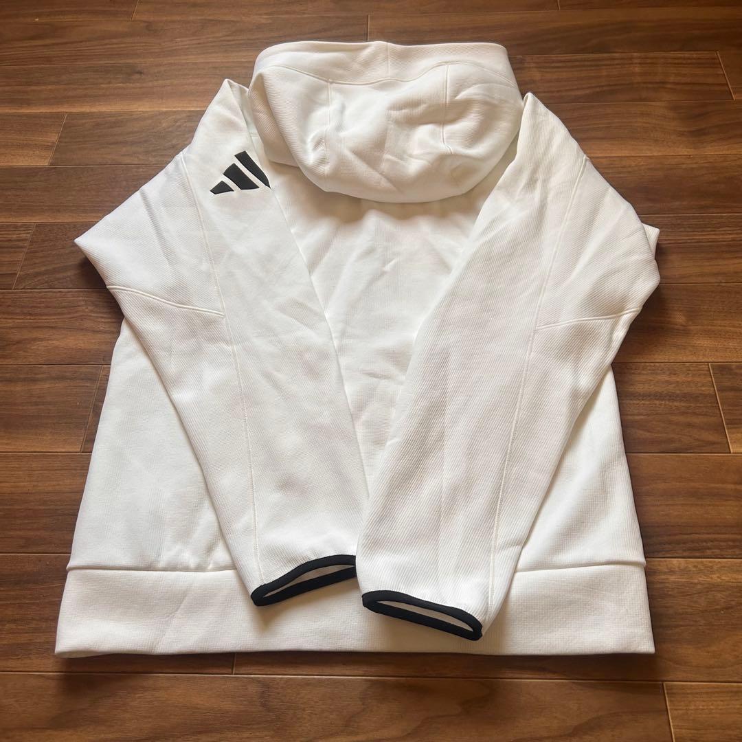 adidas セットアップ メンズ L パーカー パンツ ジャージ 上下 白美品