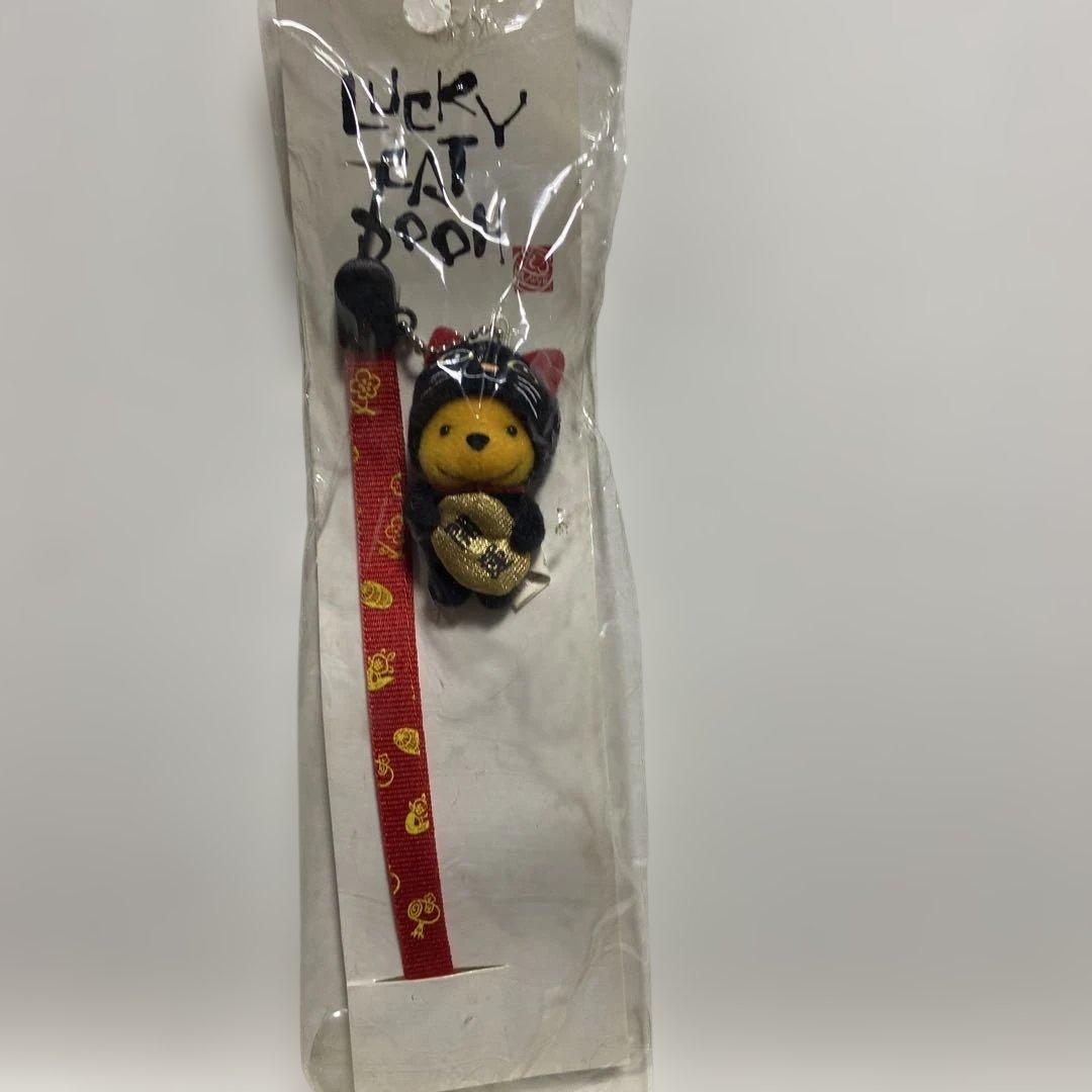 ★激レア★ディズニーストア★招き猫プーさんストラップ★ラッキーキャットプー★開運