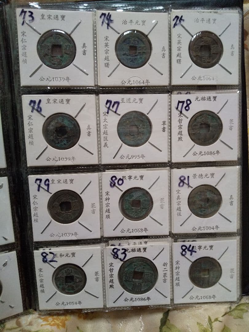 中国古銭　中国穴銭　中国銅銭　北宋銅銭　渡来銭　１０８枚セット