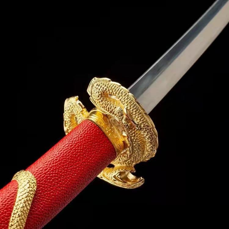 蛇の侍-赤 武具　刀装具　日本刀　模造刀 居合刀