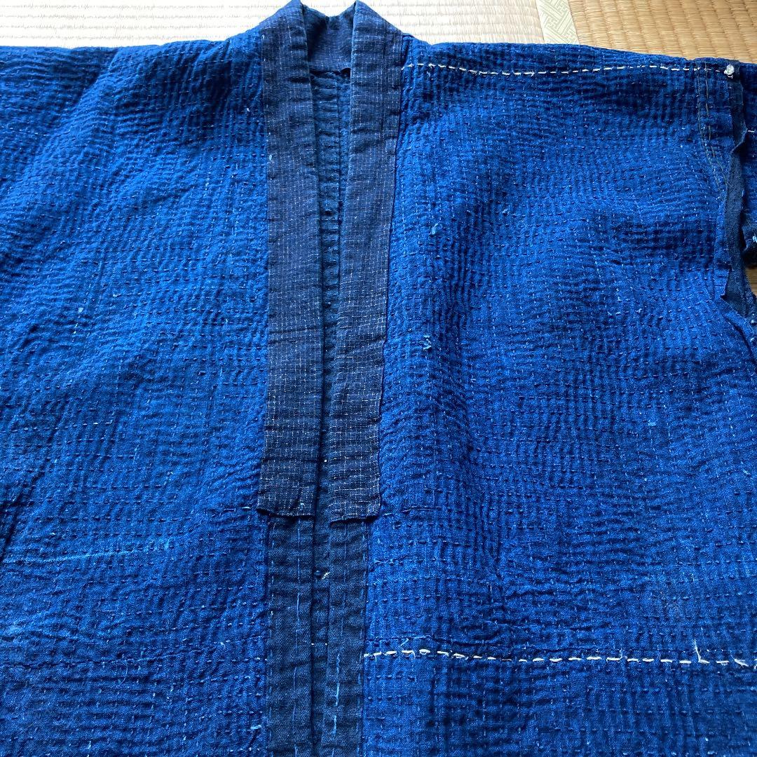 庄内刺し子 半纏野良着 藍染