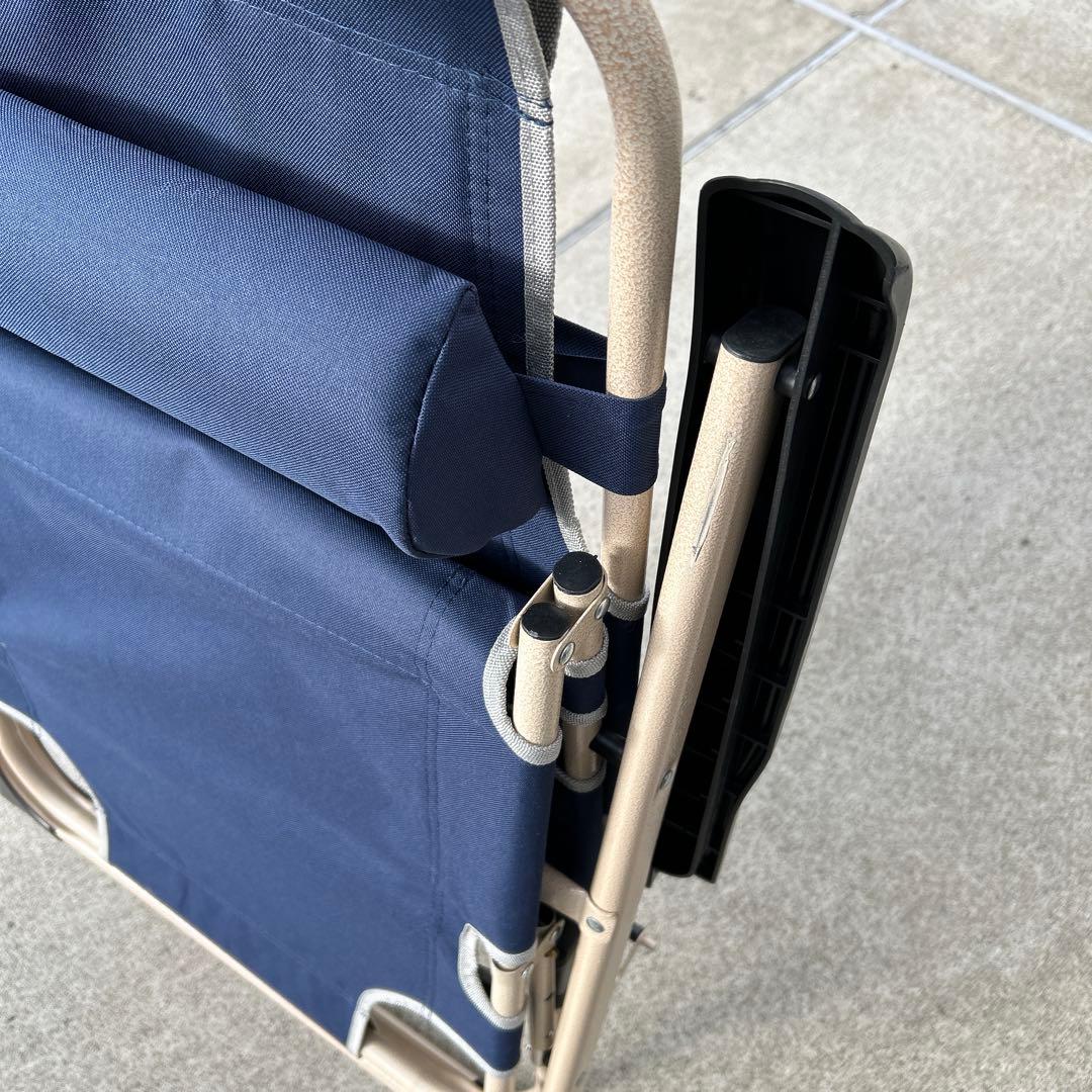 アウトドアチェア　２脚　キャンプ　リクライニング　フルフラットベット　ベンチ