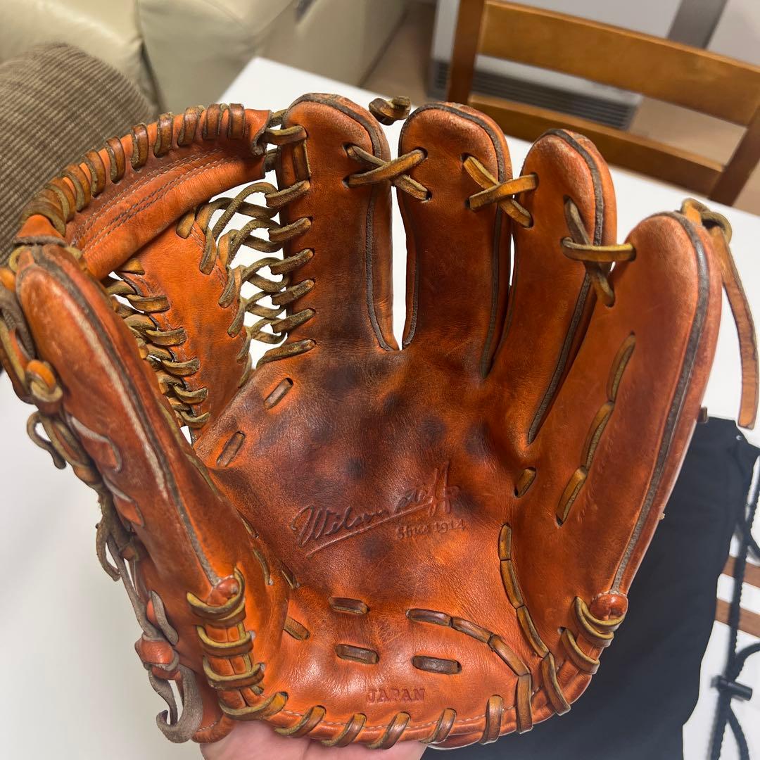 Wilson S14 硬式グローブ 日本製 収納袋付き