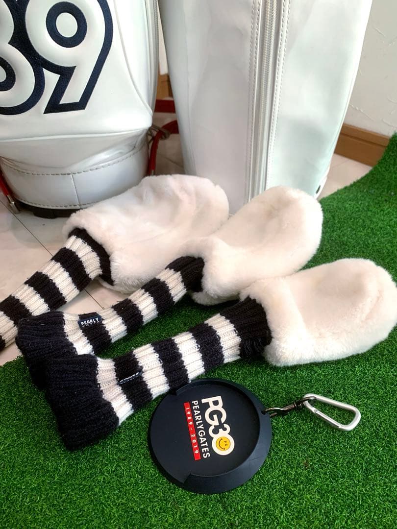 良品　正規品　パーリーゲイツ　キャディバッグ　ヘッドカバーセット　ユニセックス