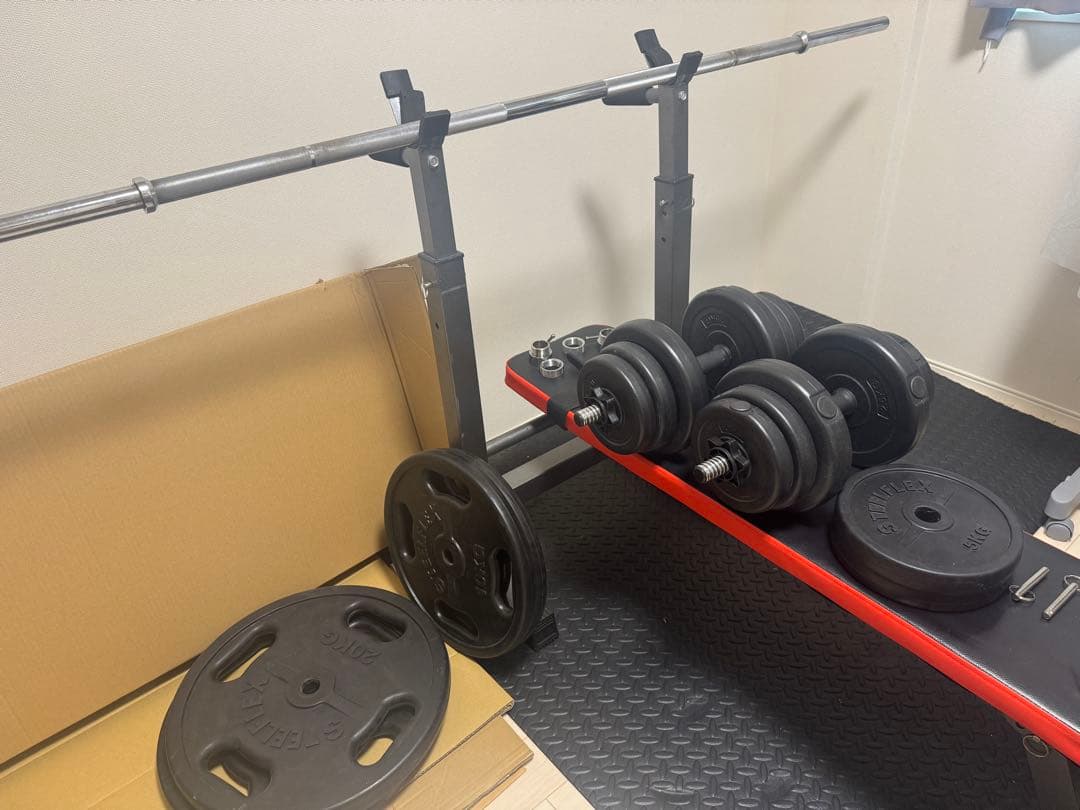 【引取り限定】ベンチプレスセット　バーベルセット